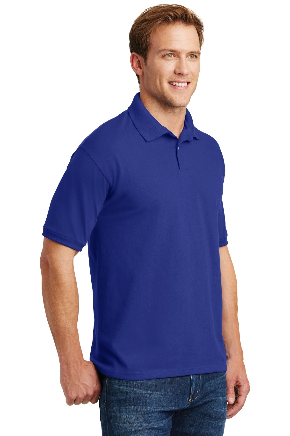 Hanes EcoSmart - 5.2-Ounce Jersey Knit Sport Shirt 054X