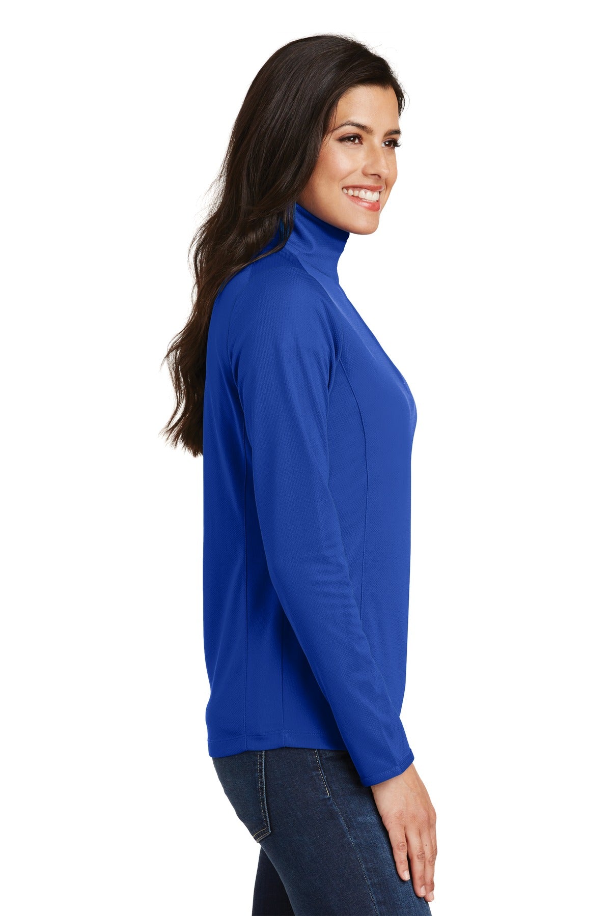 Port Authority Women's Pinpoint Mesh 1/2-Zip . L806