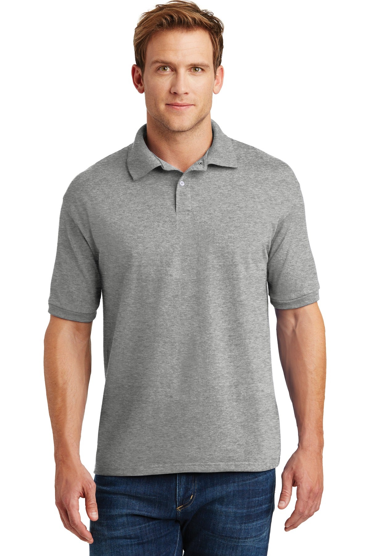 Hanes EcoSmart - 5.2-Ounce Jersey Knit Sport Shirt 054X