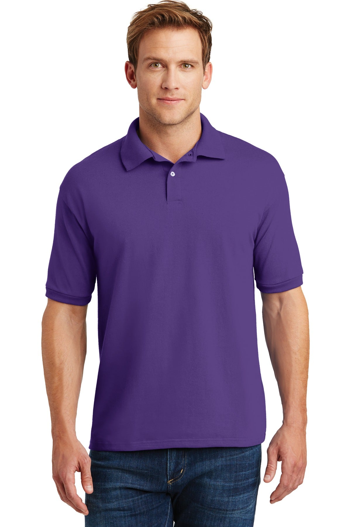 Hanes EcoSmart - 5.2-Ounce Jersey Knit Sport Shirt 054X