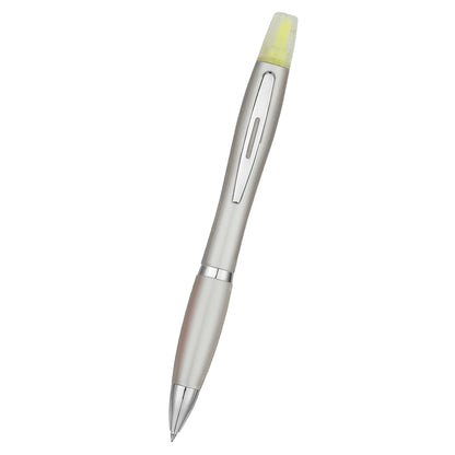 Twin-Write Pen With Highlighter