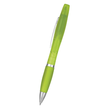 Twin-Write Pen With Highlighter