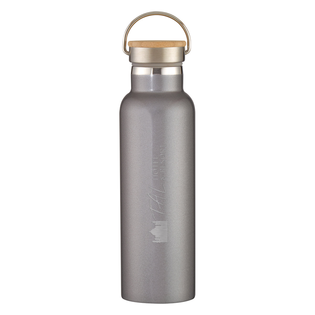 21 Oz. Liberty Stainless Steel Bottle With Wood Lid