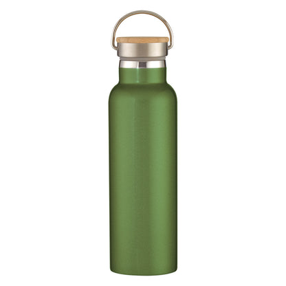 21 Oz. Liberty Stainless Steel Bottle With Wood Lid