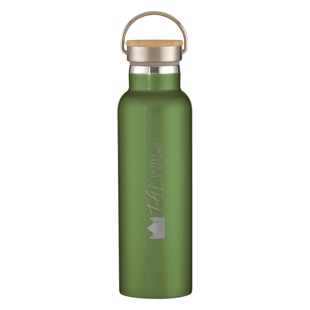21 Oz. Liberty Stainless Steel Bottle With Wood Lid