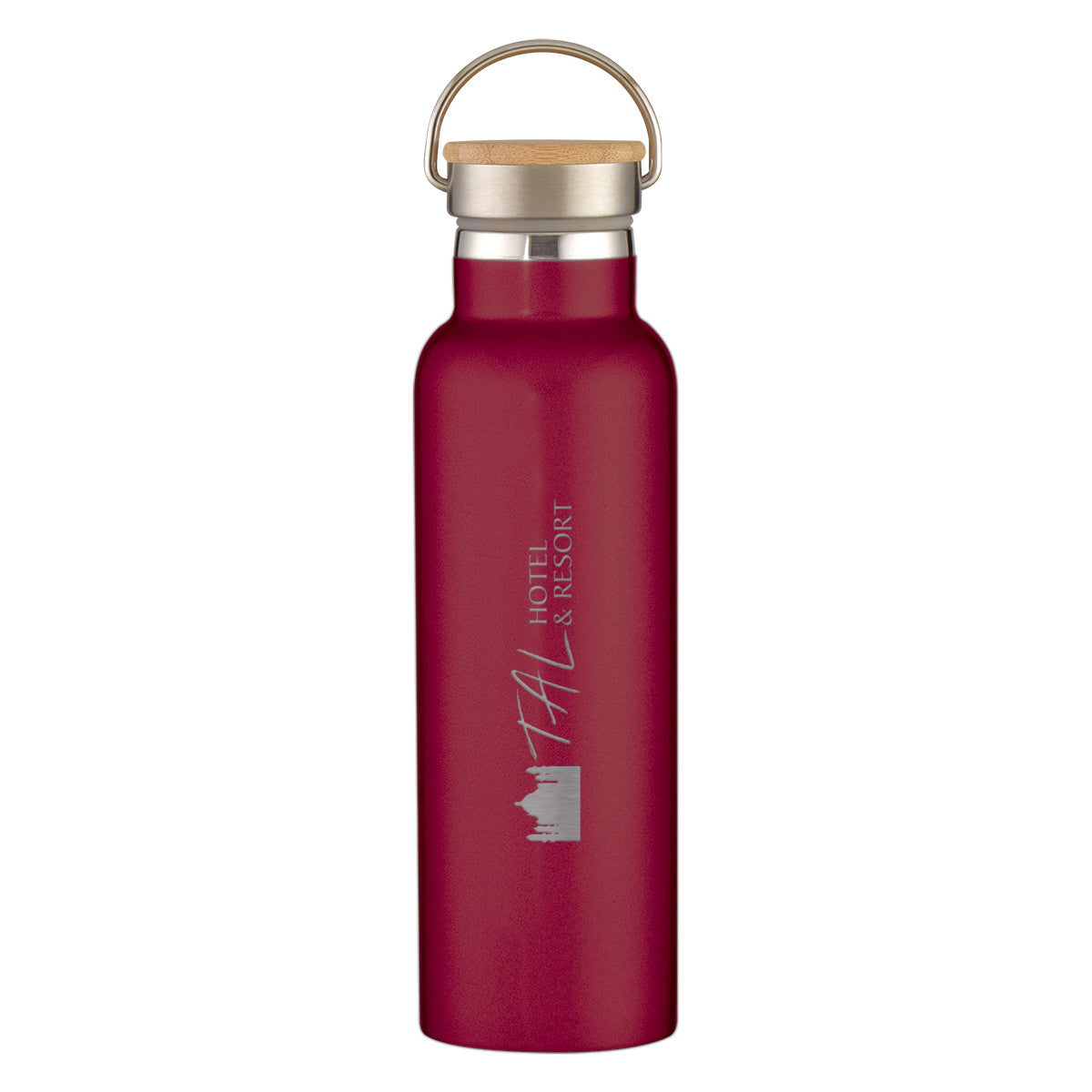 21 Oz. Liberty Stainless Steel Bottle With Wood Lid