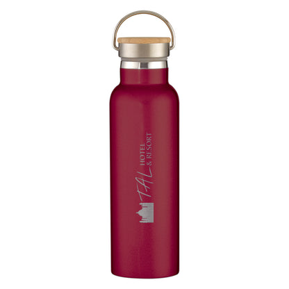 21 Oz. Liberty Stainless Steel Bottle With Wood Lid