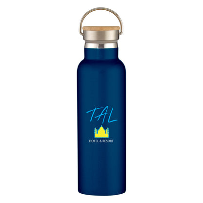 21 Oz. Liberty Stainless Steel Bottle With Wood Lid
