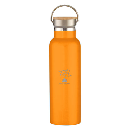 21 Oz. Liberty Stainless Steel Bottle With Wood Lid