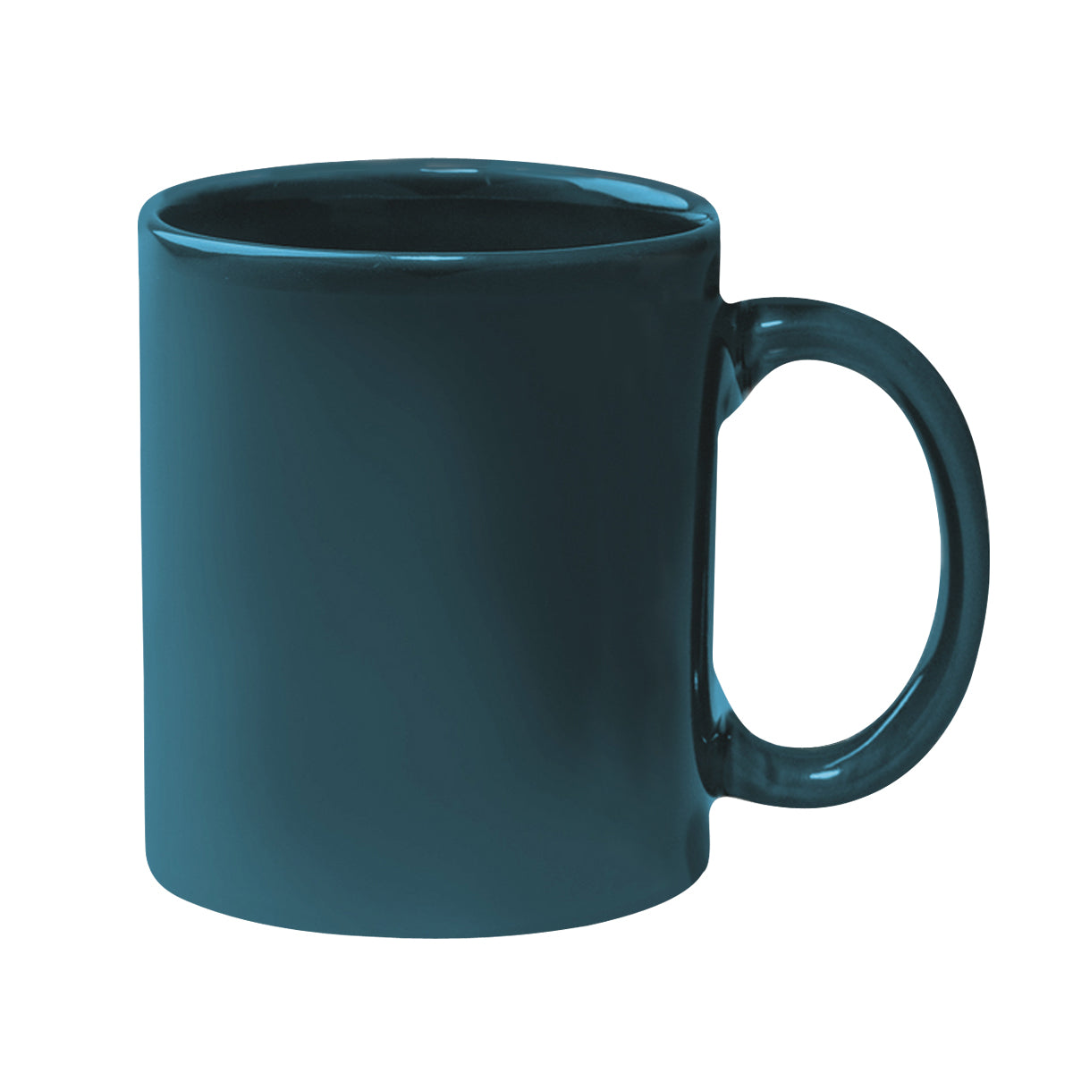 11 Oz. Colored Stoneware Mug With C-Handle