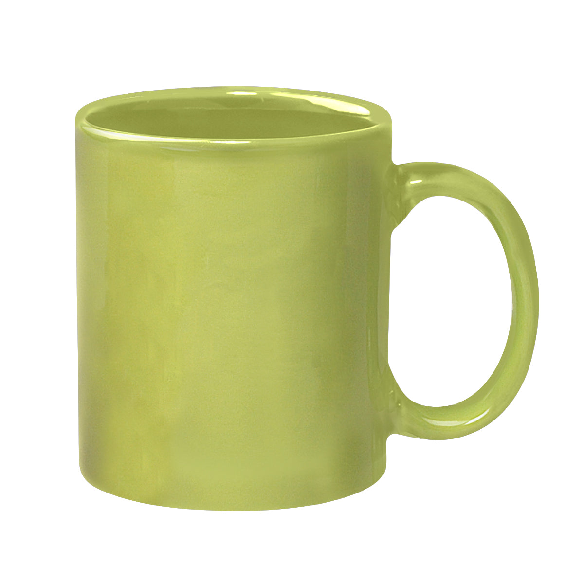 11 Oz. Colored Stoneware Mug With C-Handle