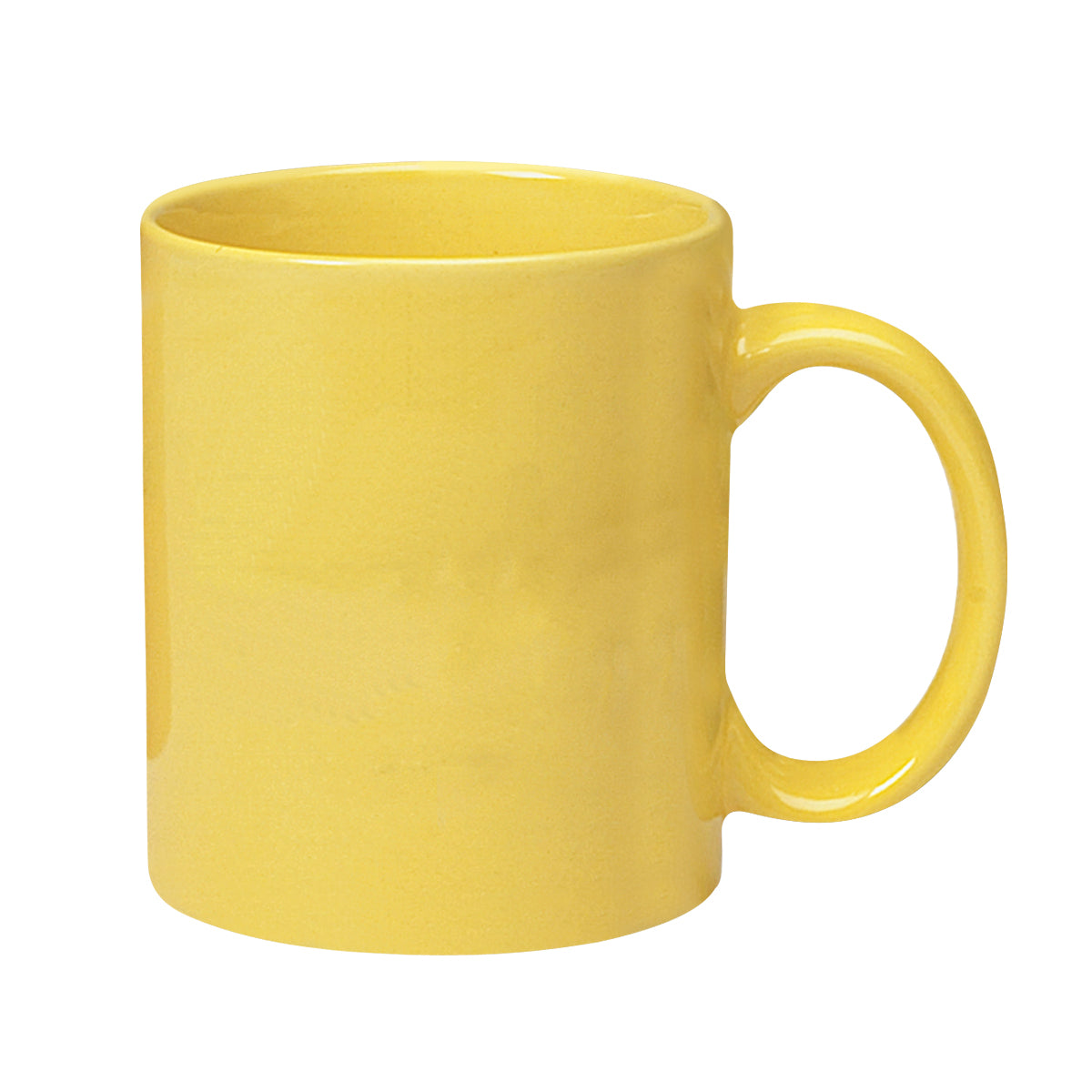 11 Oz. Colored Stoneware Mug With C-Handle