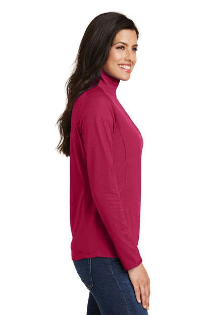 Port Authority Women's Pinpoint Mesh 1/2-Zip . L806