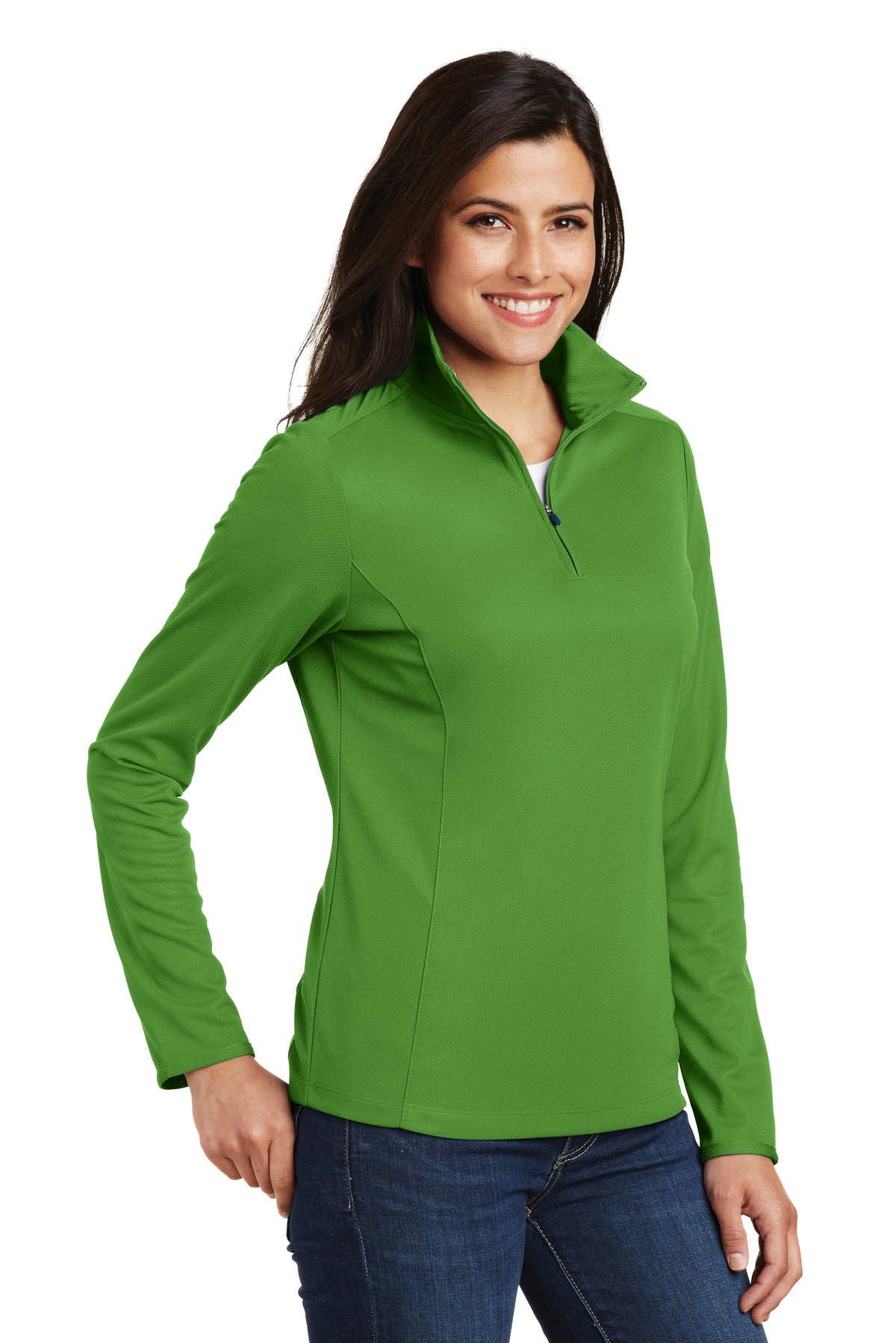 Port Authority Women's Pinpoint Mesh 1/2-Zip . L806