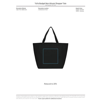 YaYa Budget Non-Woven Shopper Tote