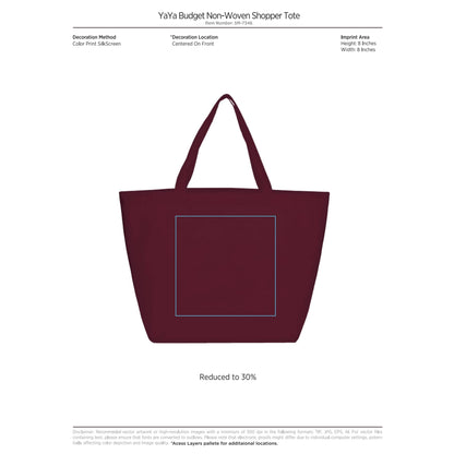 YaYa Budget Non-Woven Shopper Tote