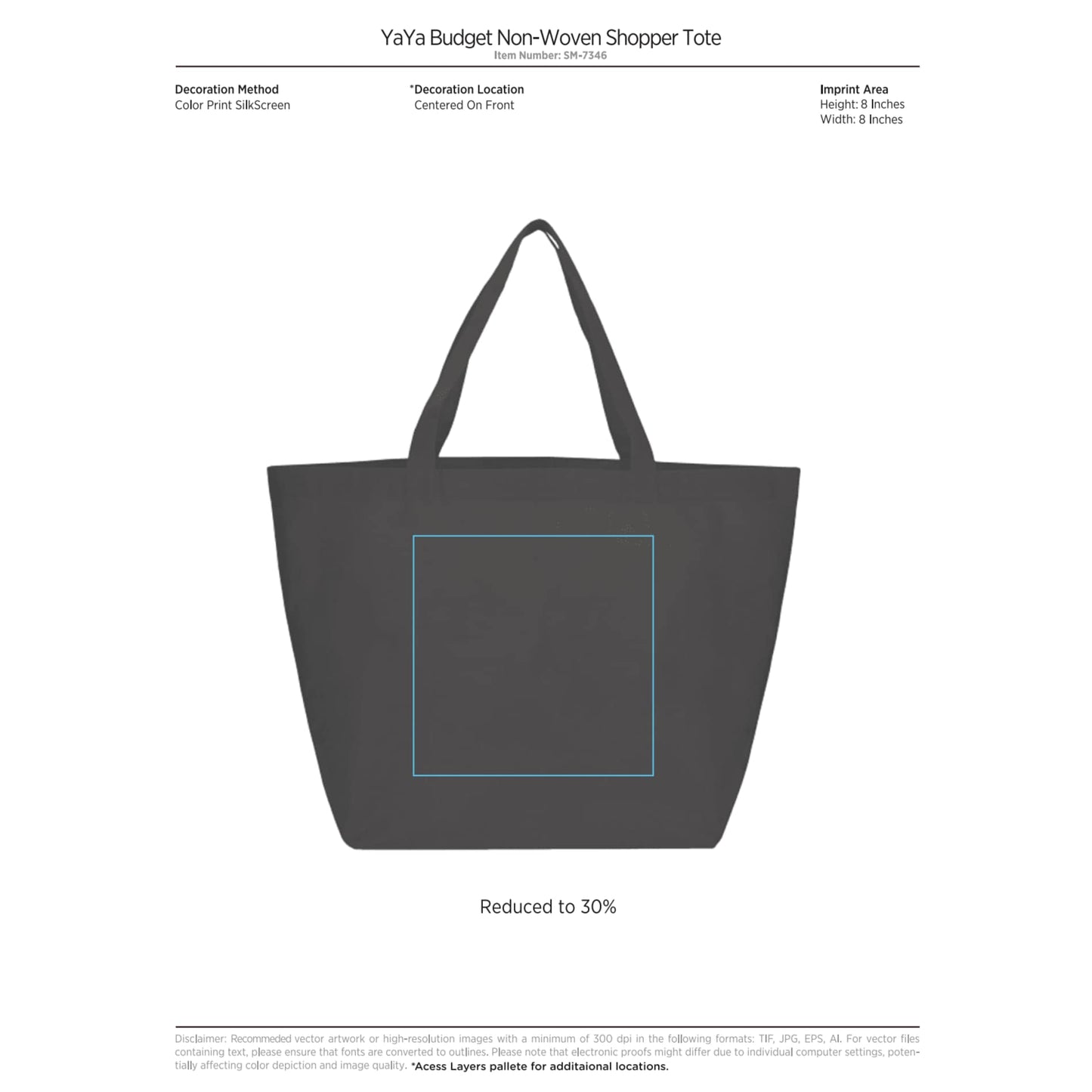 YaYa Budget Non-Woven Shopper Tote