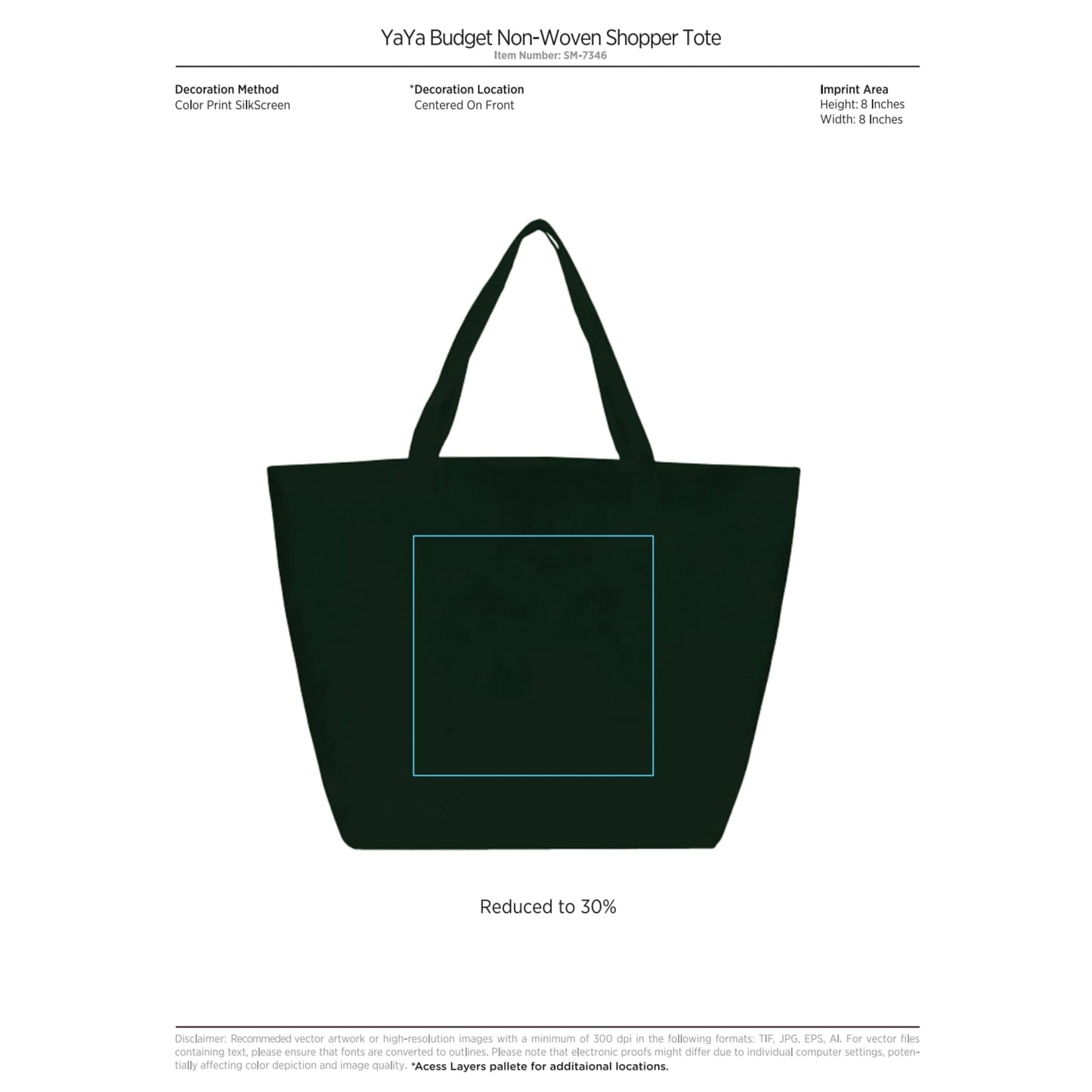 YaYa Budget Non-Woven Shopper Tote