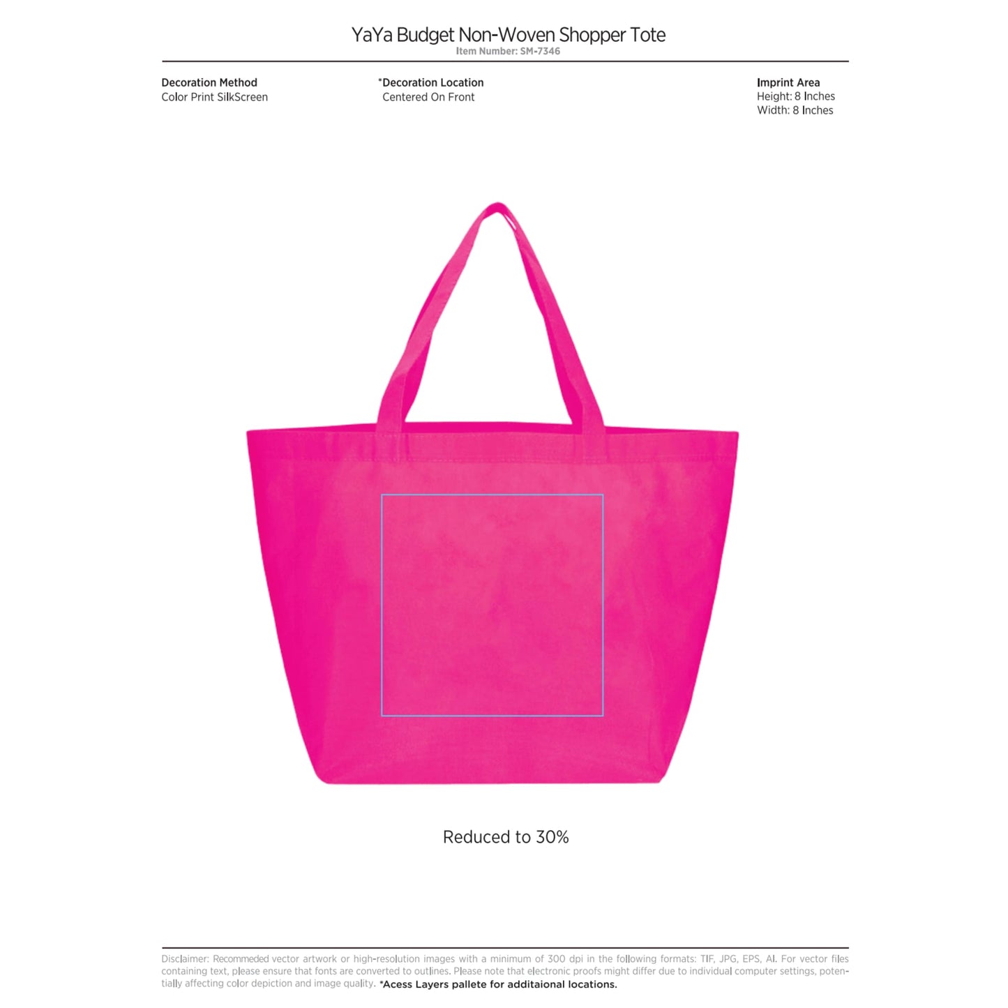 YaYa Budget Non-Woven Shopper Tote