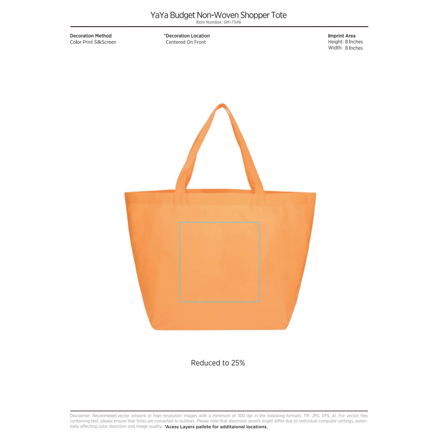 YaYa Budget Non-Woven Shopper Tote