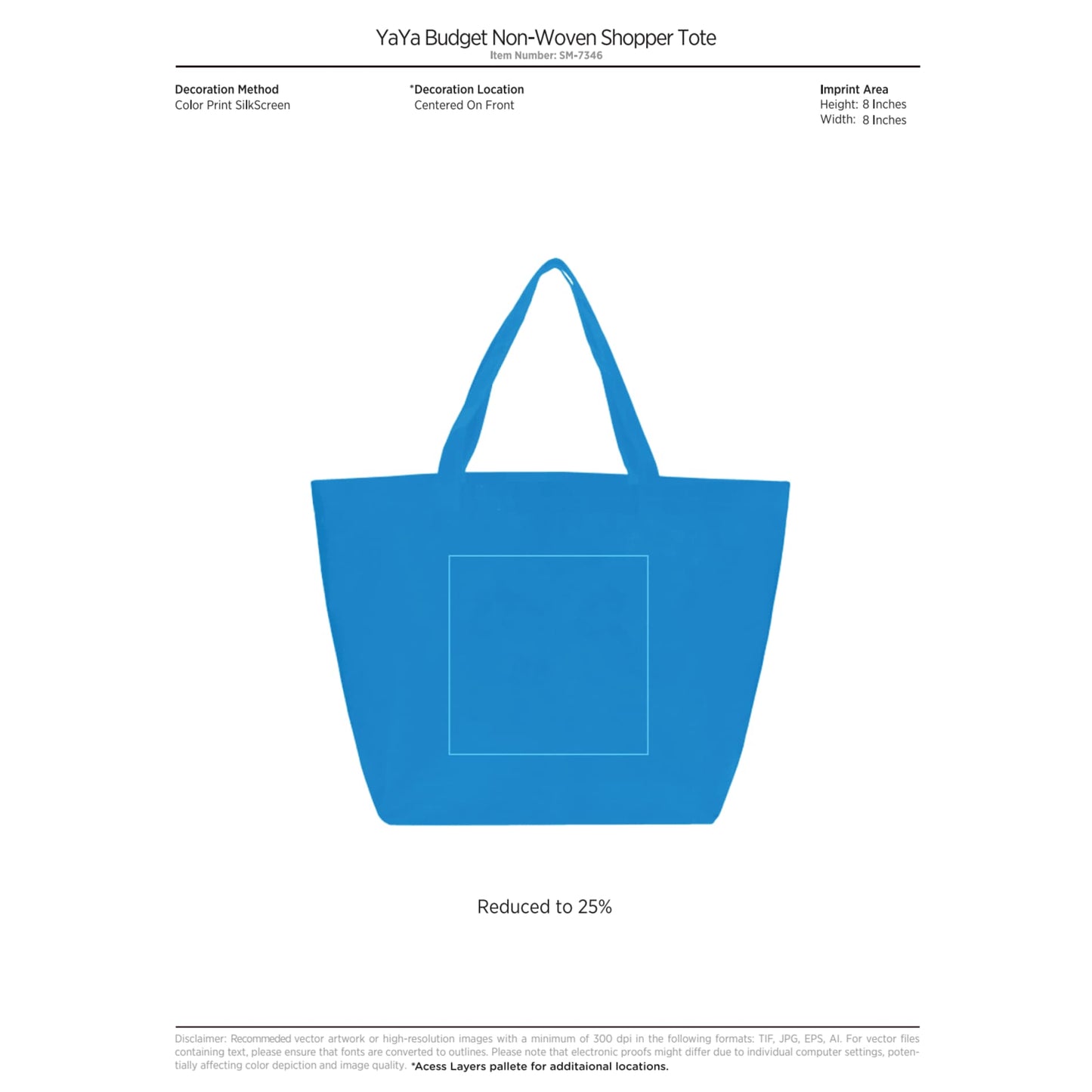 YaYa Budget Non-Woven Shopper Tote