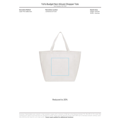 YaYa Budget Non-Woven Shopper Tote