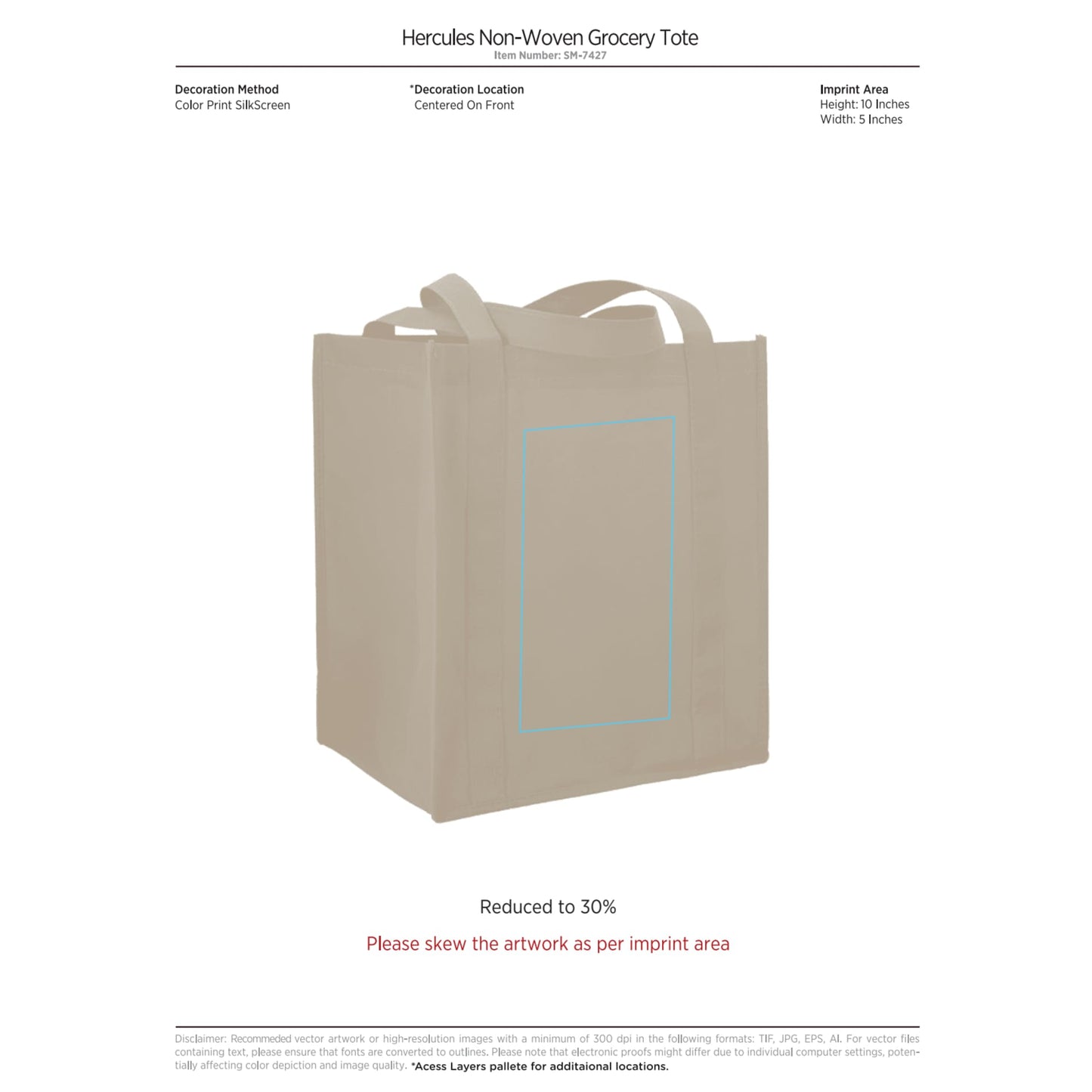 Hercules Non-Woven Grocery Tote