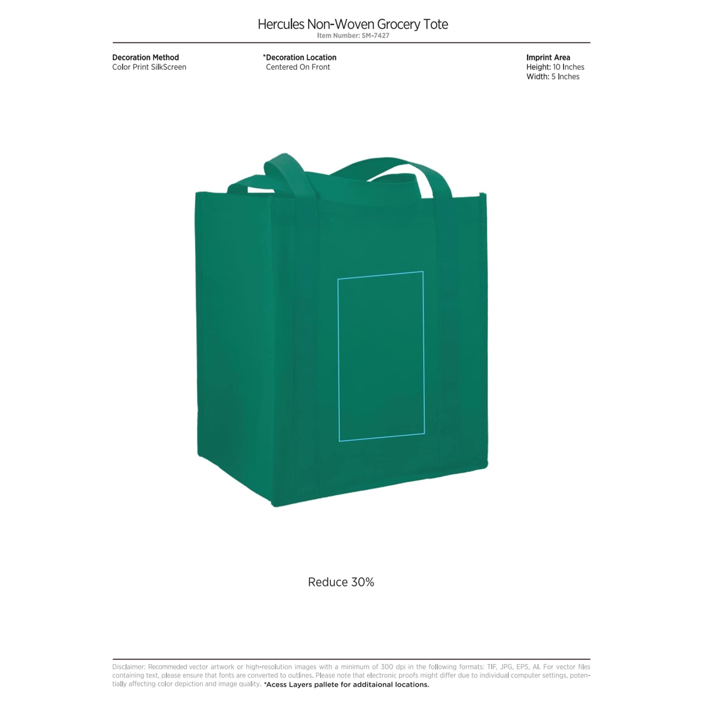 Hercules Non-Woven Grocery Tote