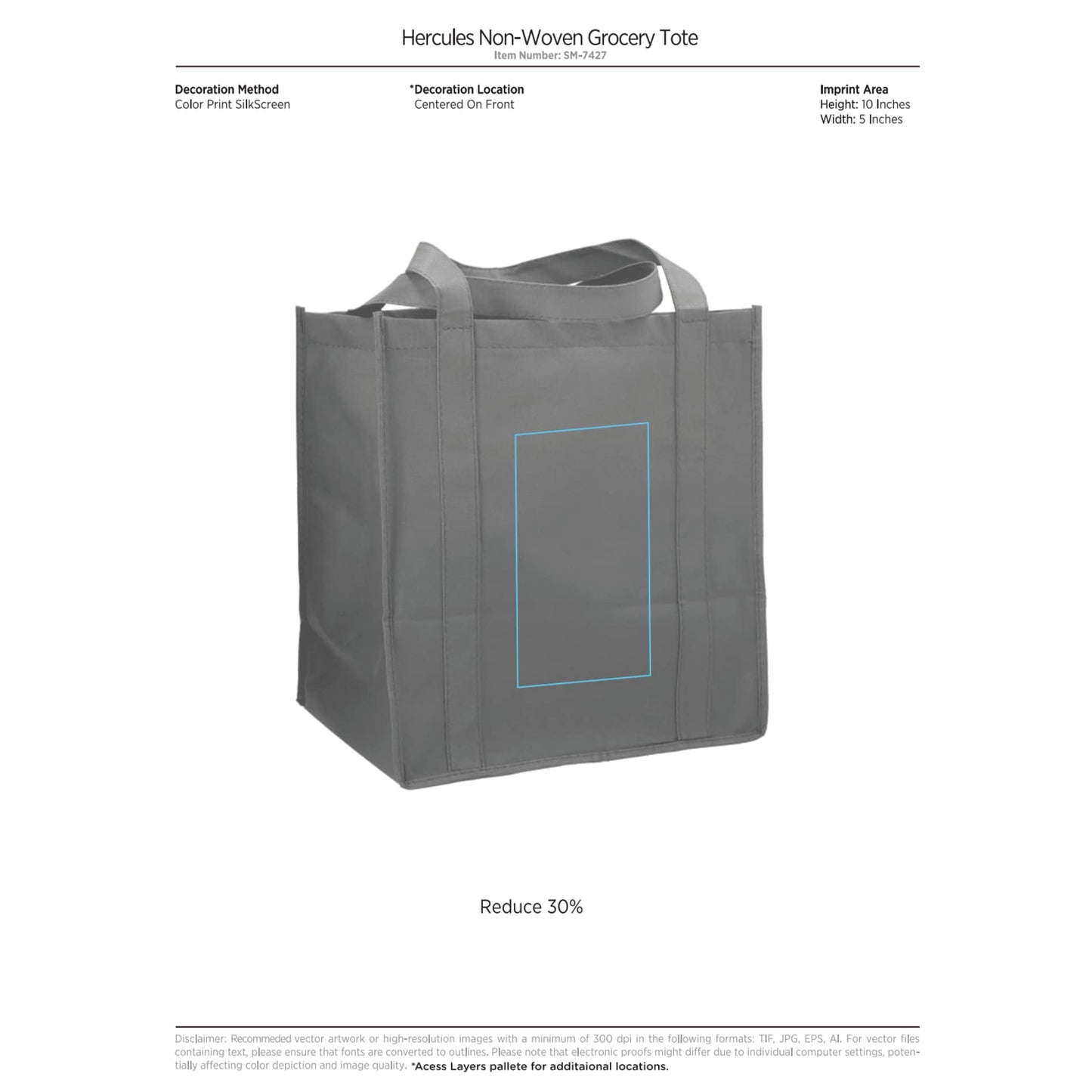 Hercules Non-Woven Grocery Tote