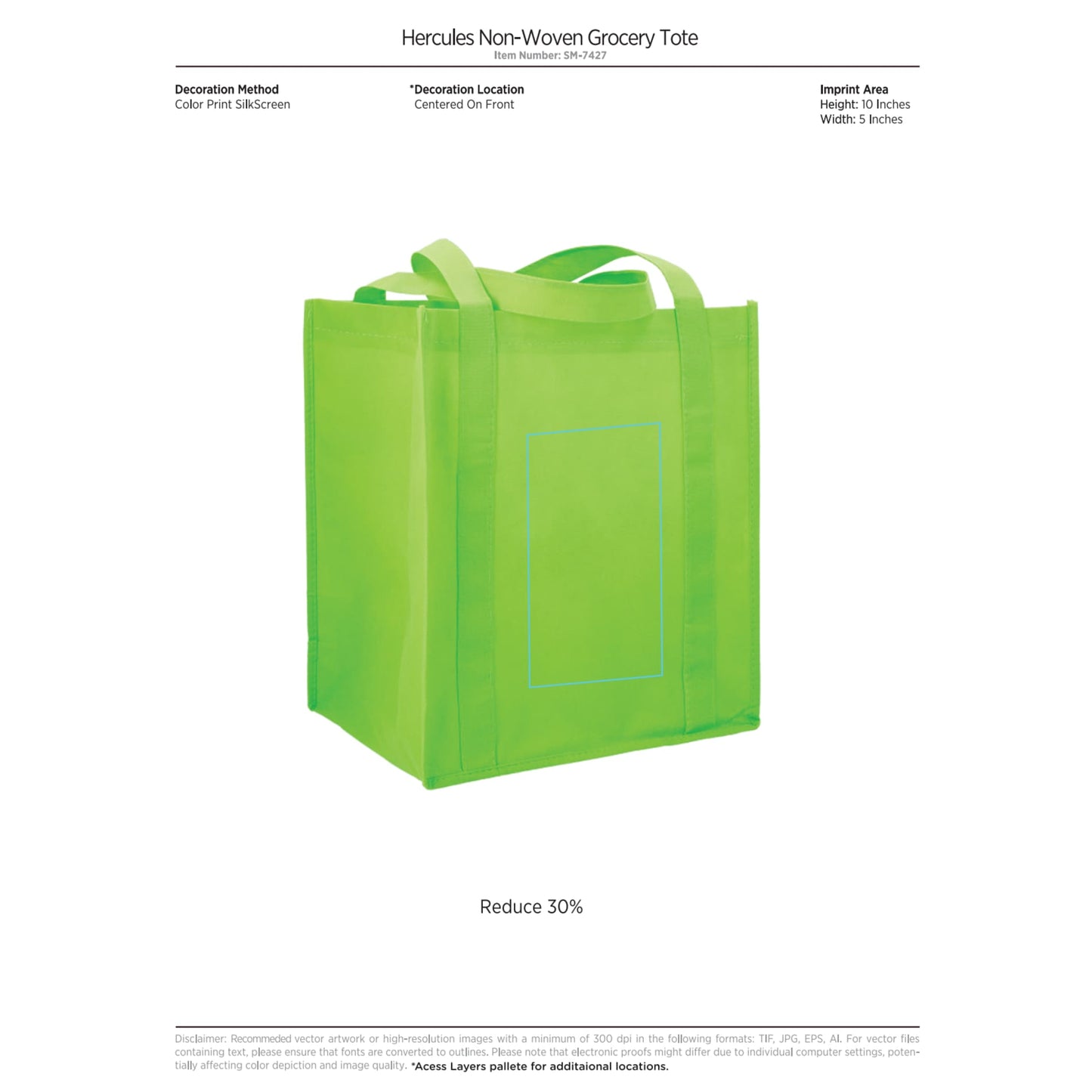 Hercules Non-Woven Grocery Tote