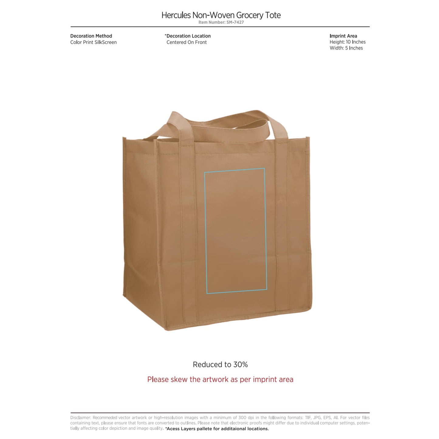 Hercules Non-Woven Grocery Tote