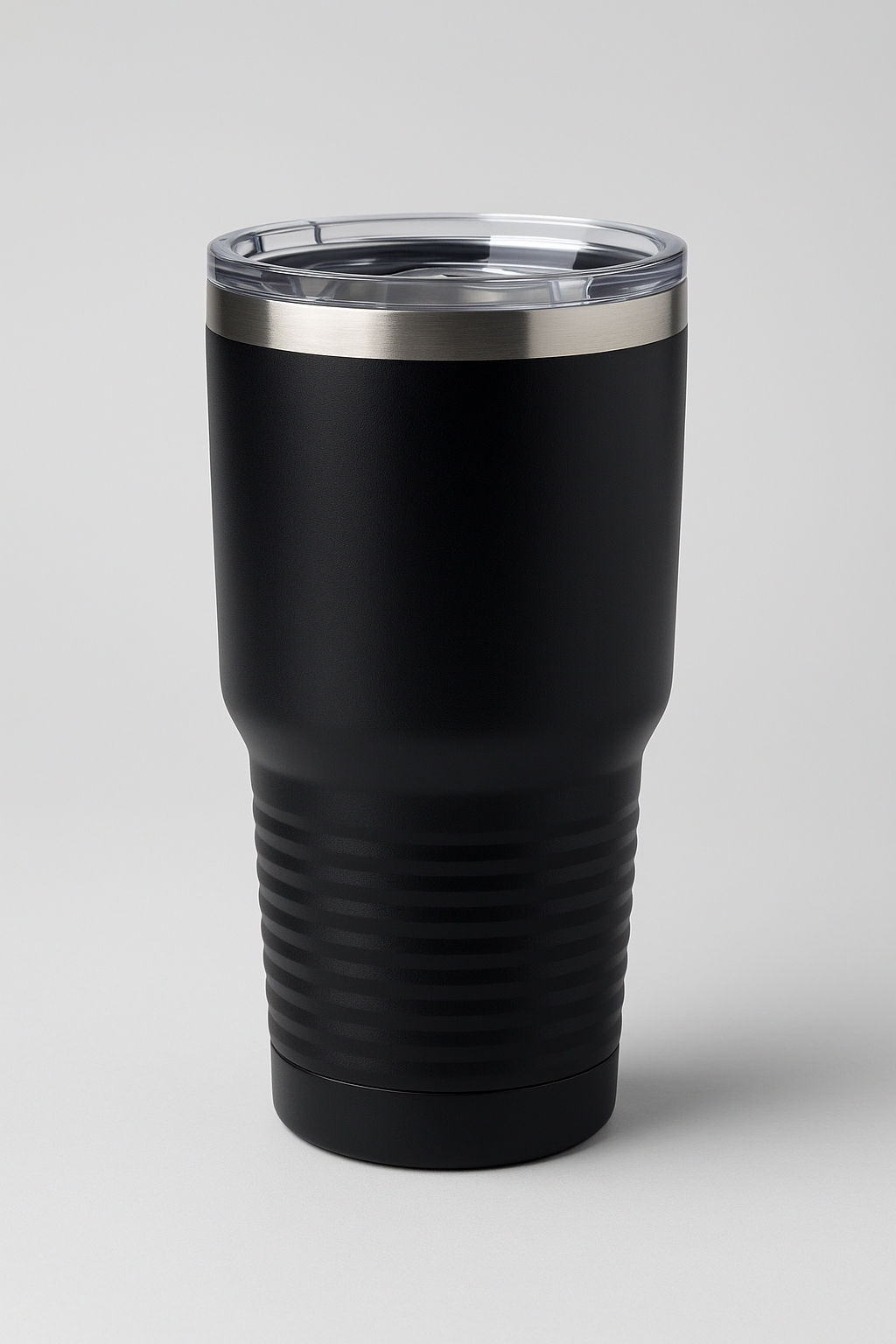 Front View of Black Tundra 30oz Tumbler plain