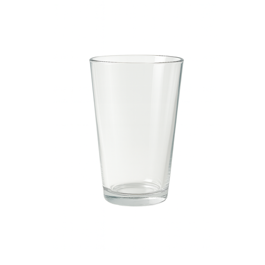 Front View of  Chug Pint Glass plain