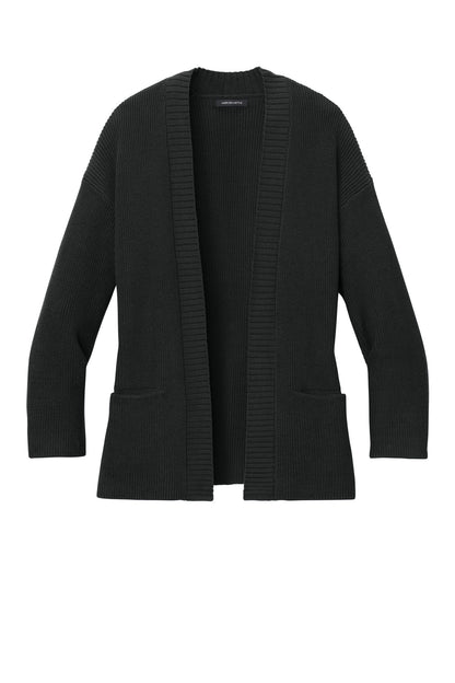 Front View of DeepBlack Mercer+Mettle Women's Open Cardi MM3021
