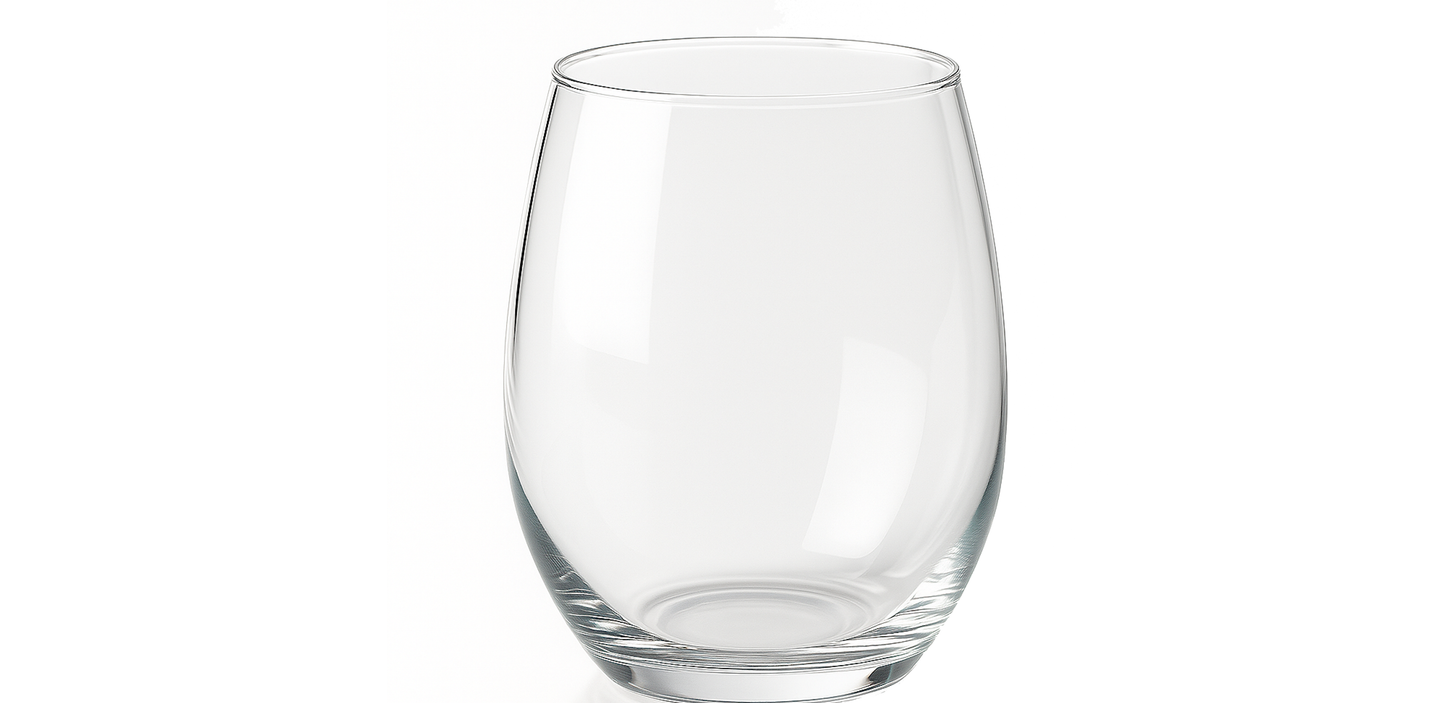 Front View of  Gossip Wine Tumbler plain
