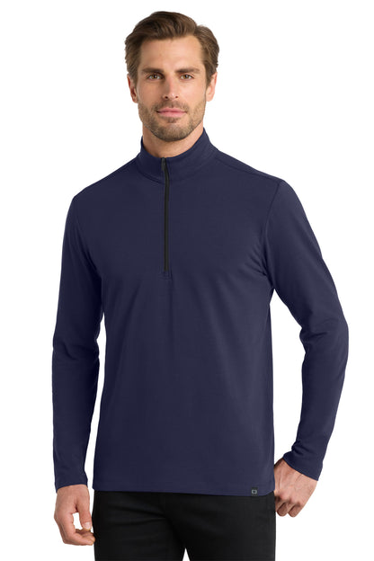 Front View of Navy OGIO Limit 1/4-Zip. OG139