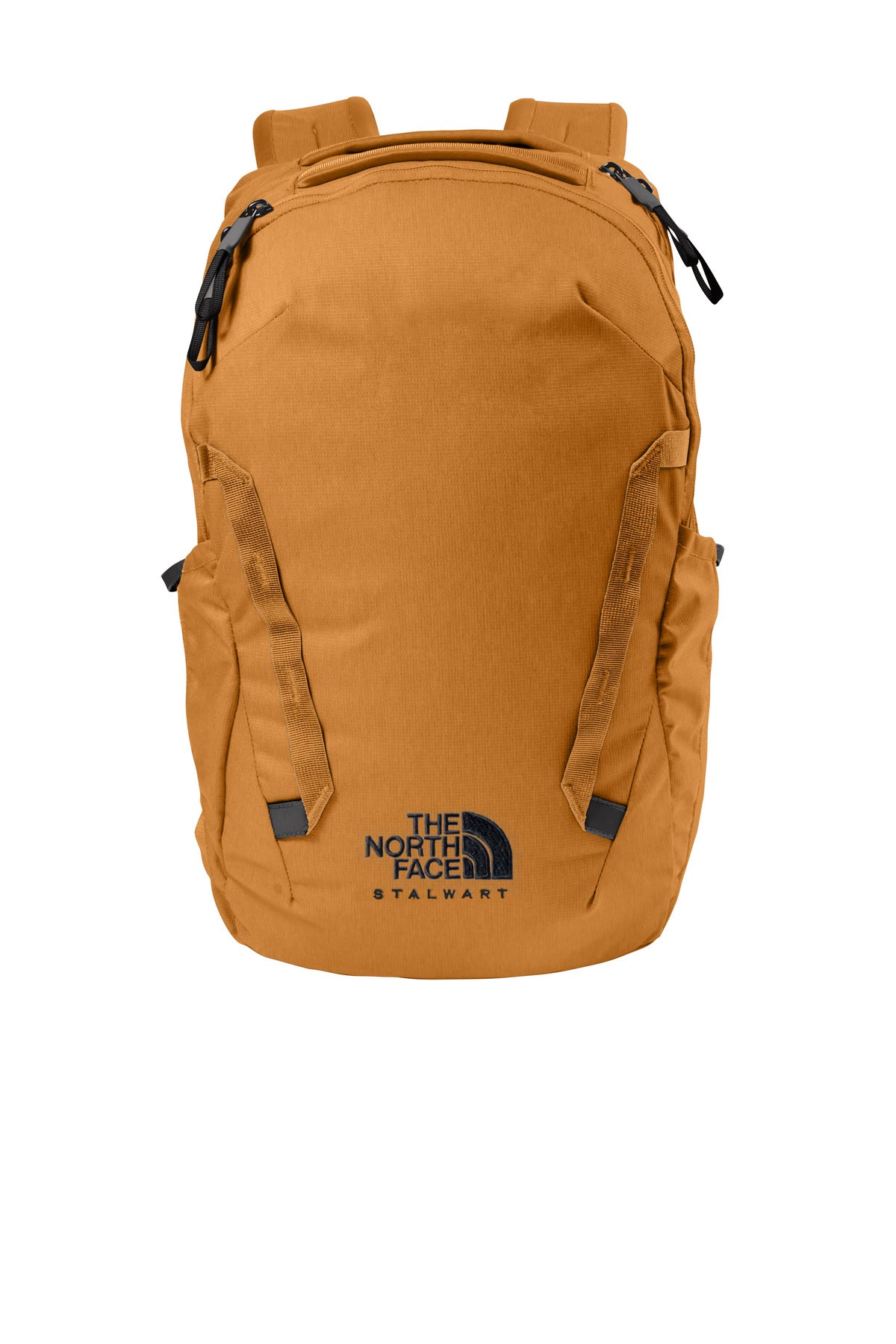 Front View of Timber Tan The North Face Stalwart Backpack. NF0A52S6