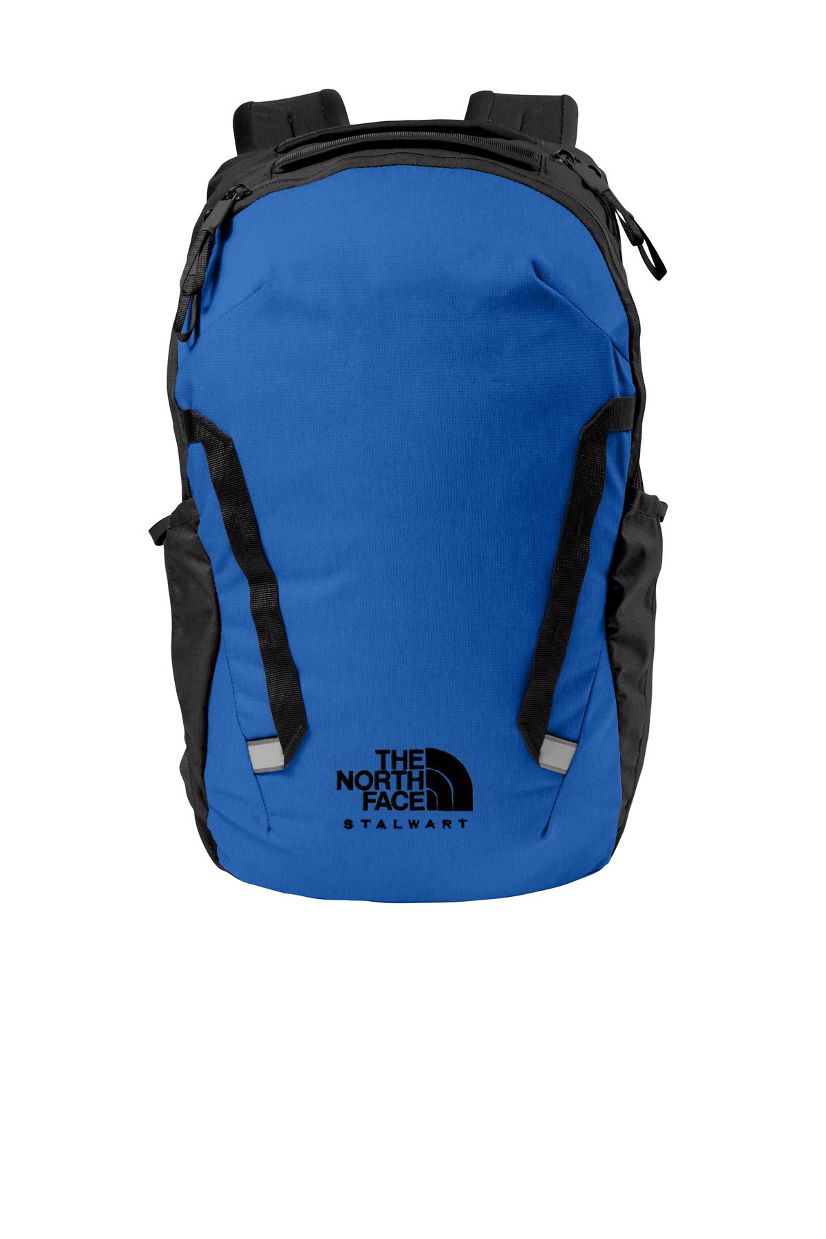 Front View of TNF Bk H/TNFBl The North Face Stalwart Backpack. NF0A52S6