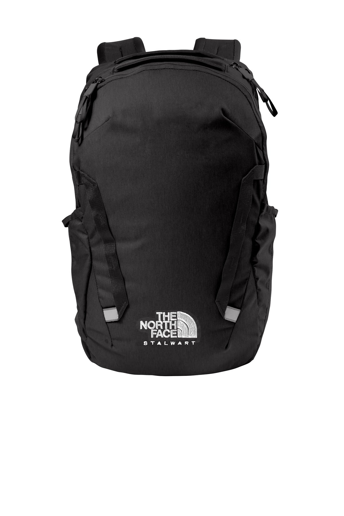 Front View of TNF Black The North Face Stalwart Backpack. NF0A52S6