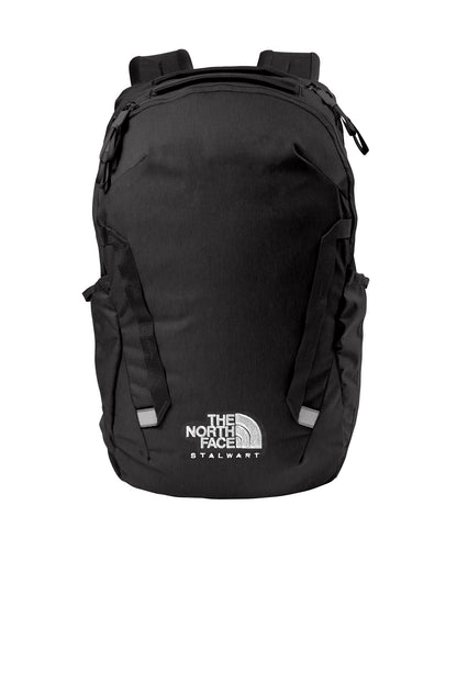 Front View of TNF Black The North Face Stalwart Backpack. NF0A52S6