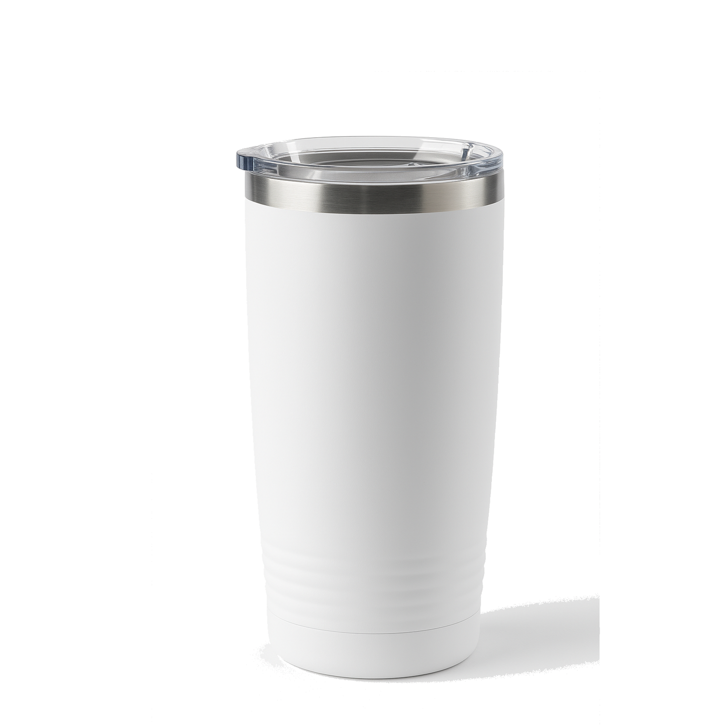 Front View of White Tundra 20oz Tumbler plain