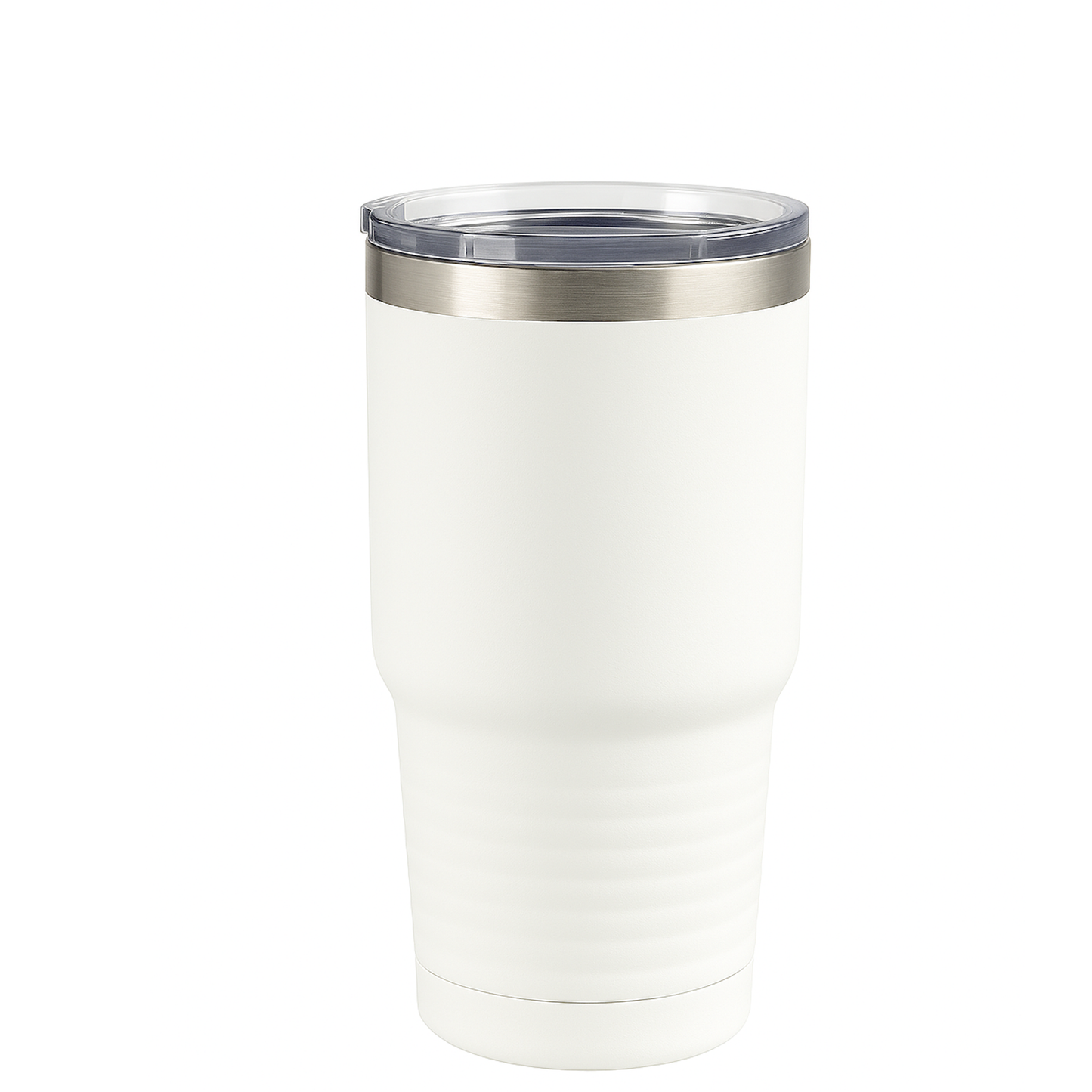 Front View of White Tundra 30oz Tumbler plain
