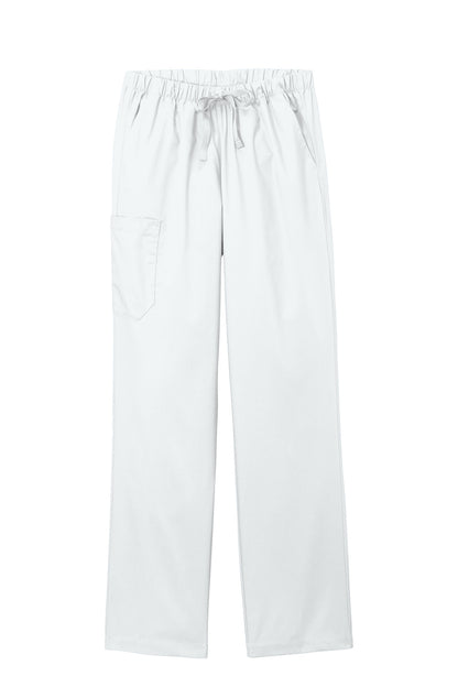 Front View of White Wink Women's WorkFlex Cargo Pant WW4550
