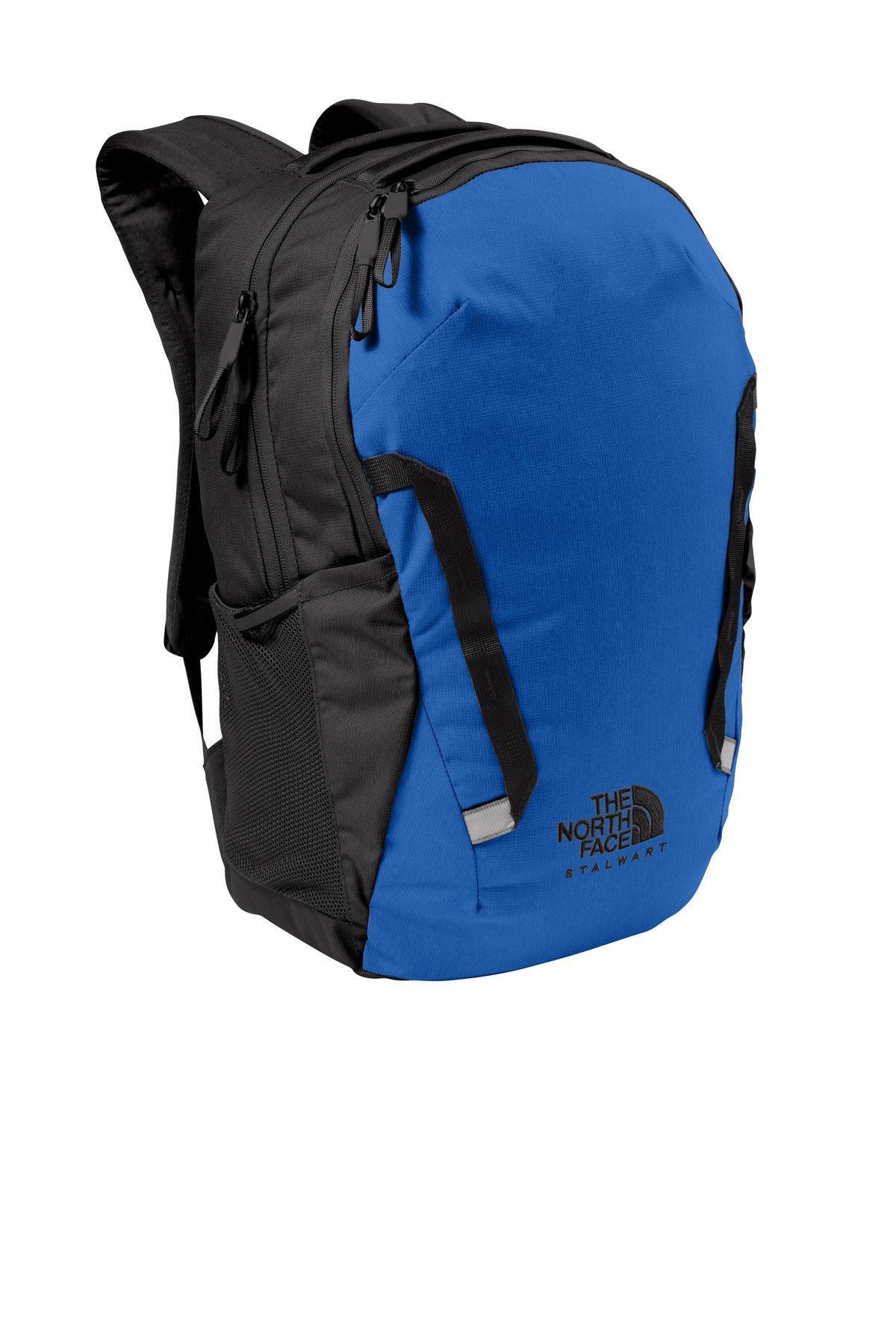 Left View of TNF Bk H/TNFBl The North Face Stalwart Backpack. NF0A52S6