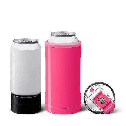 NEON PINK 12/16 Oz. BrüMate Hopsulator Trio plain grouped