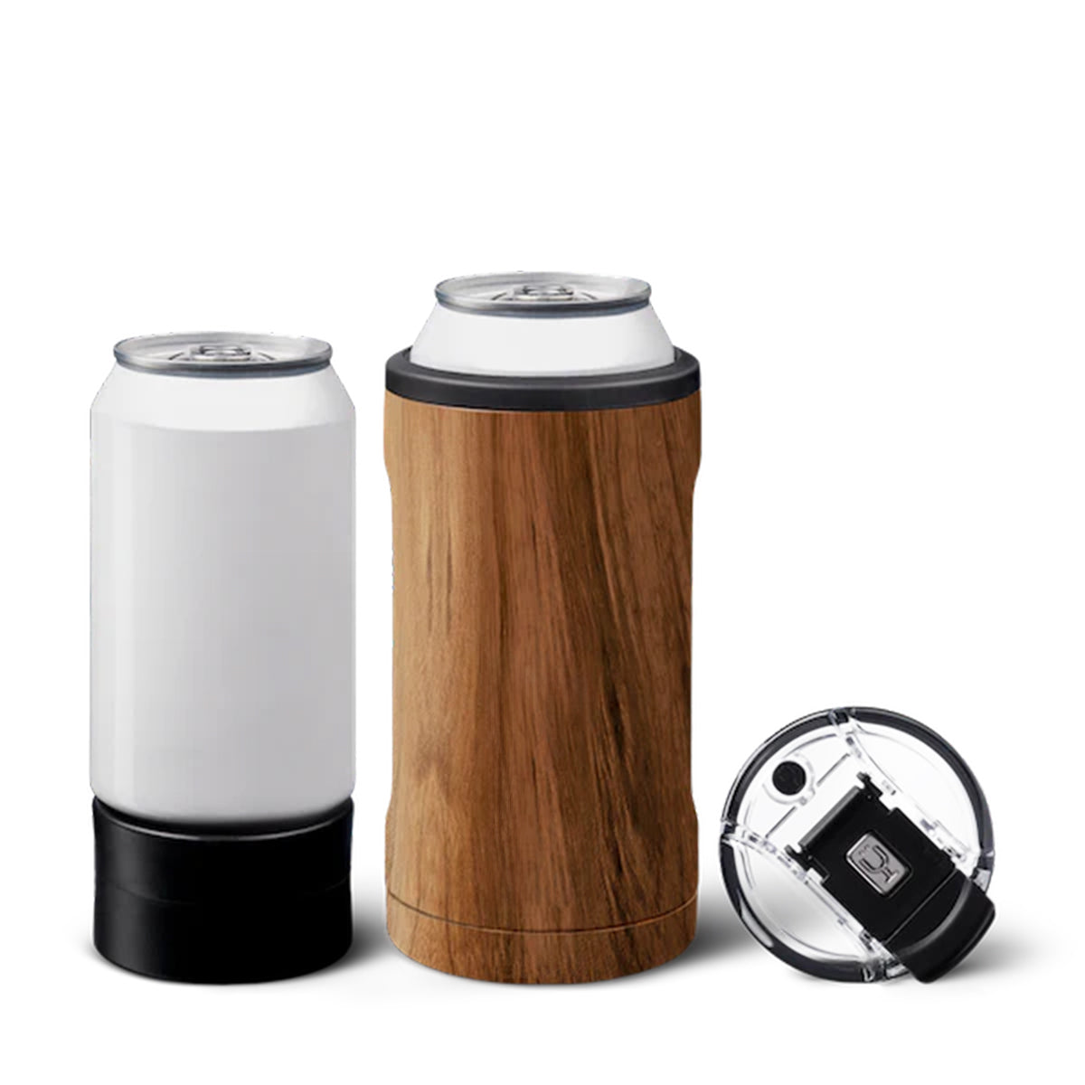 Walnut 12/16 Oz. BrüMate Hopsulator Trio plain grouped