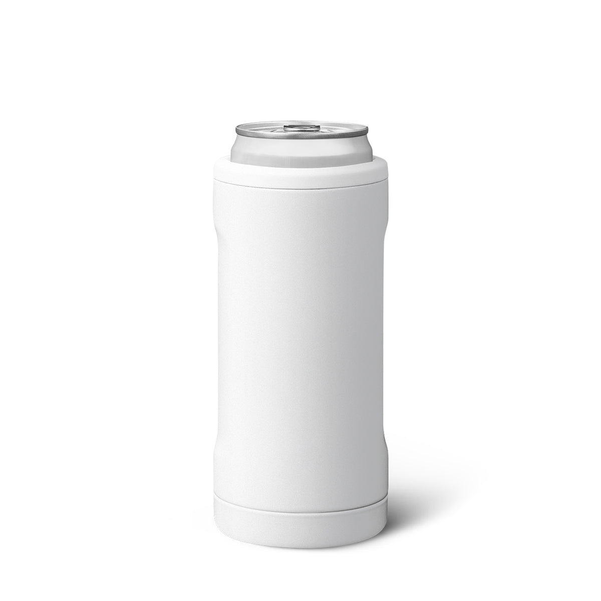 WHITE 12 Oz. BrüMate Hopsulator Slim plain grouped