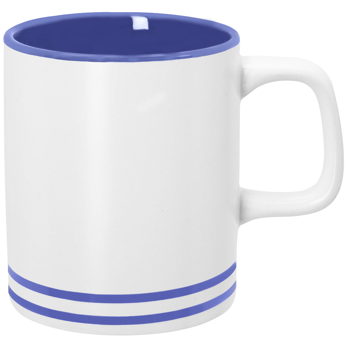 WHITE WITH OCEAN 10 Oz. Lacrosse Ceramic Mug plain grouped