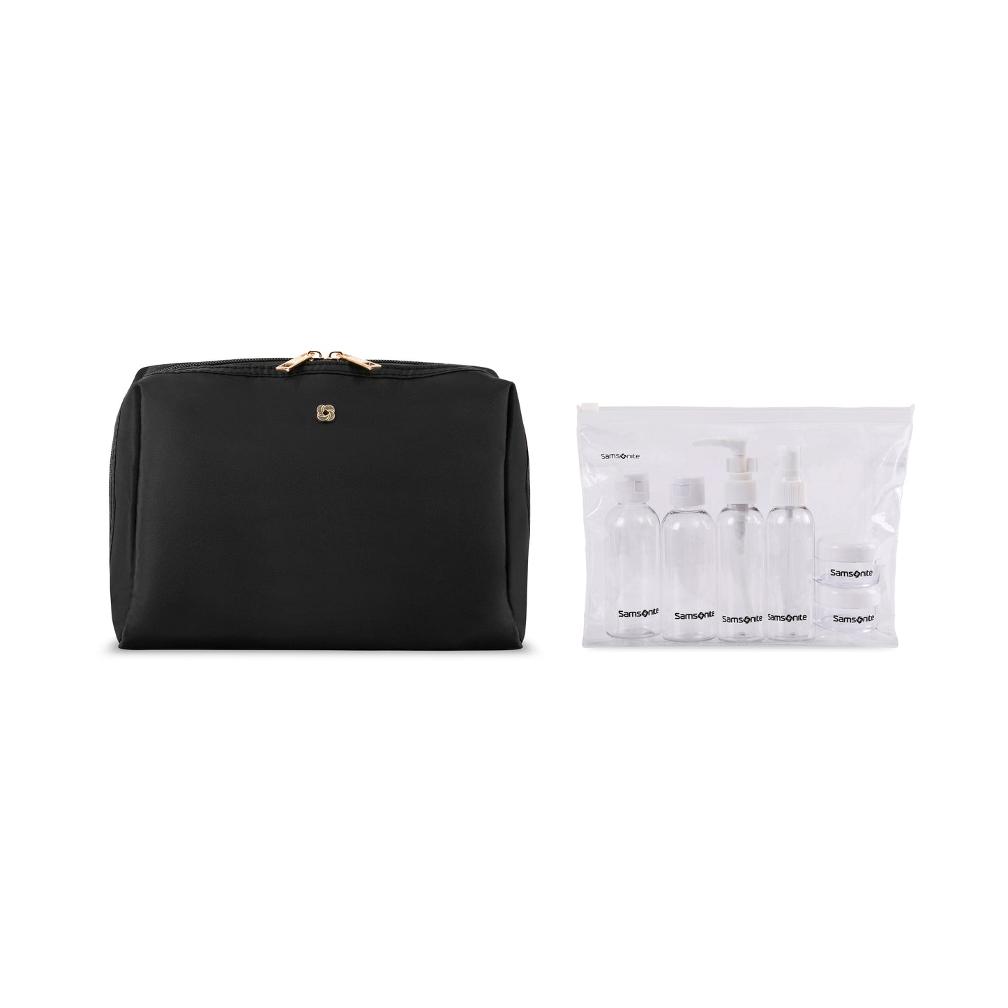 Samsonite Mobile Solution Everyday Toiletry Bag and 6 Piece Travel Bottle