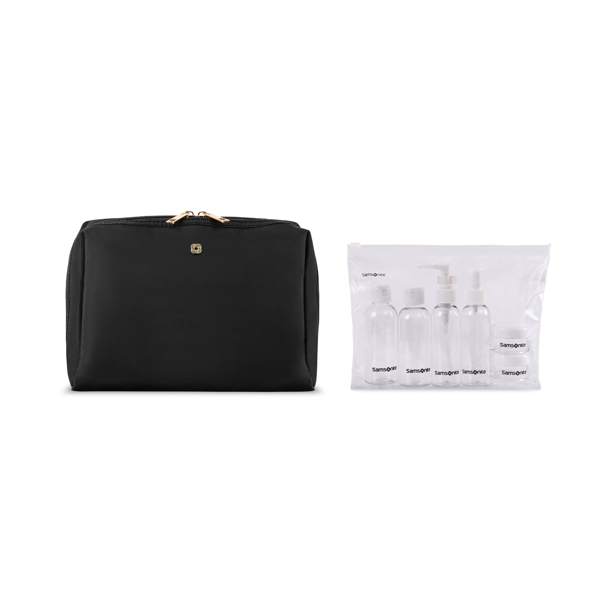 Samsonite Mobile Solution Everyday Toiletry Bag and 6 Piece Travel Bottle